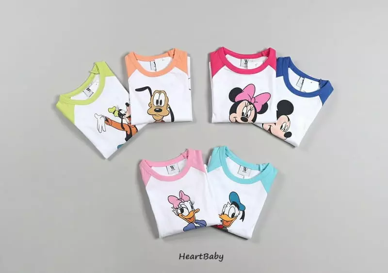 Heart Baby - Korean Children Fashion - #kidsstore - Disney Mkickey And Friends Tee - 5
