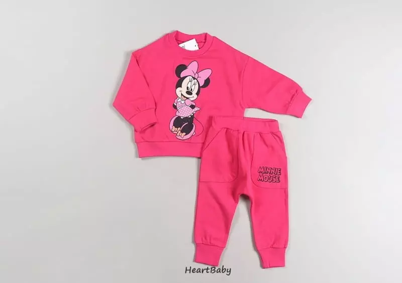 Heart Baby - Korean Children Fashion - #kidzfashiontrend - Mickey And Frinds Top Bottom Set - 2