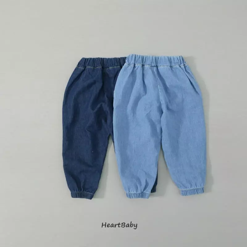 Heart Baby - Korean Children Fashion - #kidzfashiontrend - Sharlang Denim Pants - 5