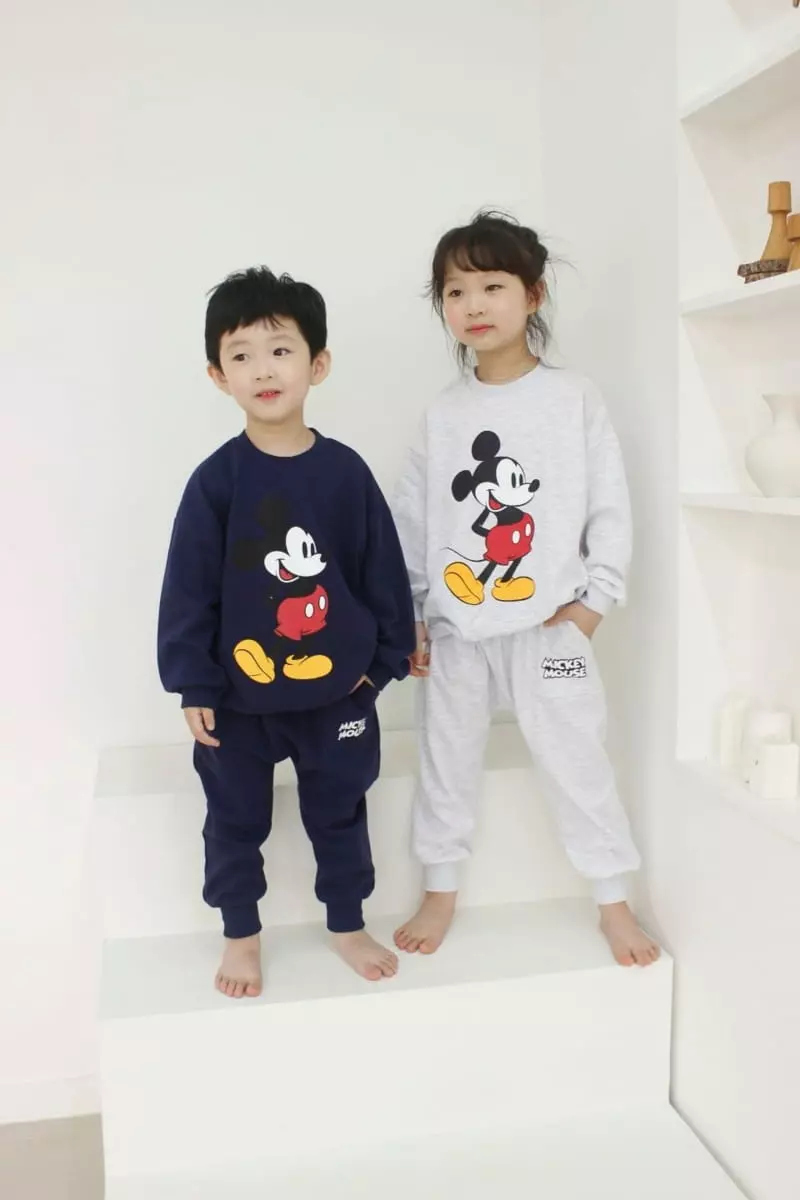 Heart Baby - Korean Children Fashion - #littlefashionista - Mickey Top Bottom Set - 6