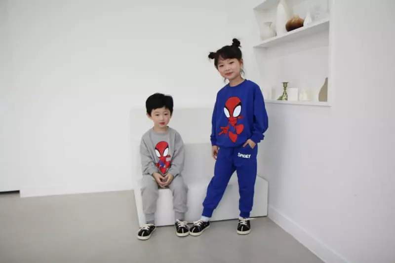 Heart Baby - Korean Children Fashion - #littlefashionista - Spider Top Bottom Set - 5