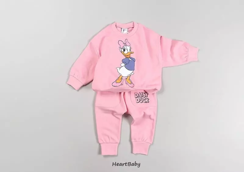 Heart Baby - Korean Children Fashion - #Kfashion4kids - Mickey And Frinds Top Bottom Set - 4