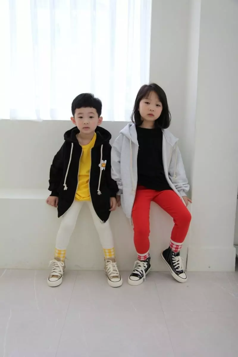Heart Baby - Korean Children Fashion - #littlefashionista - Sun Flower Hoody Zip-up - 10