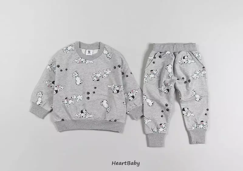 Heart Baby - Korean Children Fashion - #magicofchildhood - Dalmasian Top Bottom Set - 3