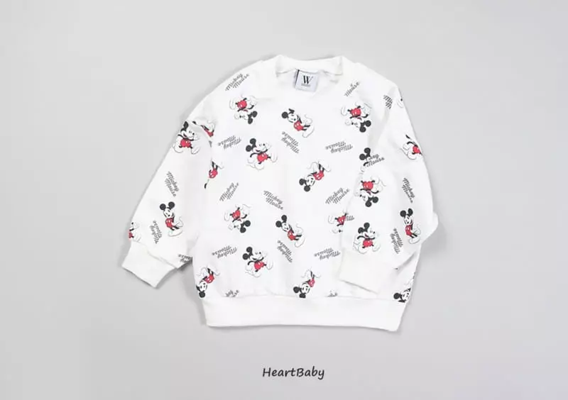 Heart Baby - Korean Children Fashion - #magicofchildhood - Mickey Top Bottom SEt - 2