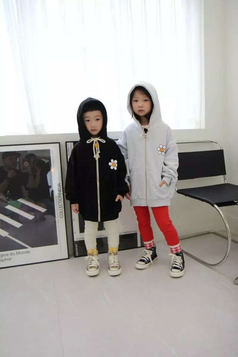 Heart Baby - Korean Children Fashion - #magicofchildhood - Sun Flower Hoody Zip-up - 11