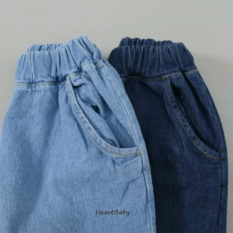 Heart Baby - Korean Children Fashion - #magicofchildhood - Sharlang Denim Pants - 8