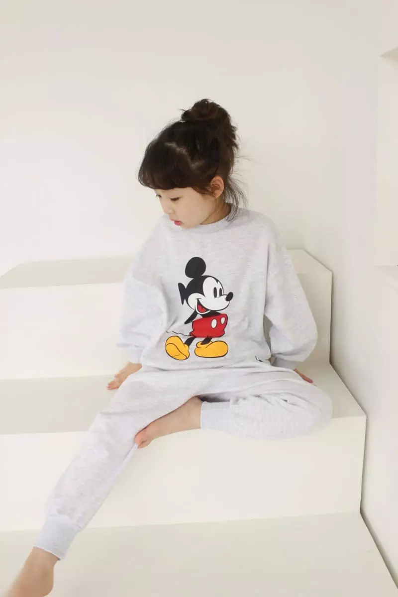 Heart Baby - Korean Children Fashion - #minifashionista - Mickey Top Bottom Set - 8