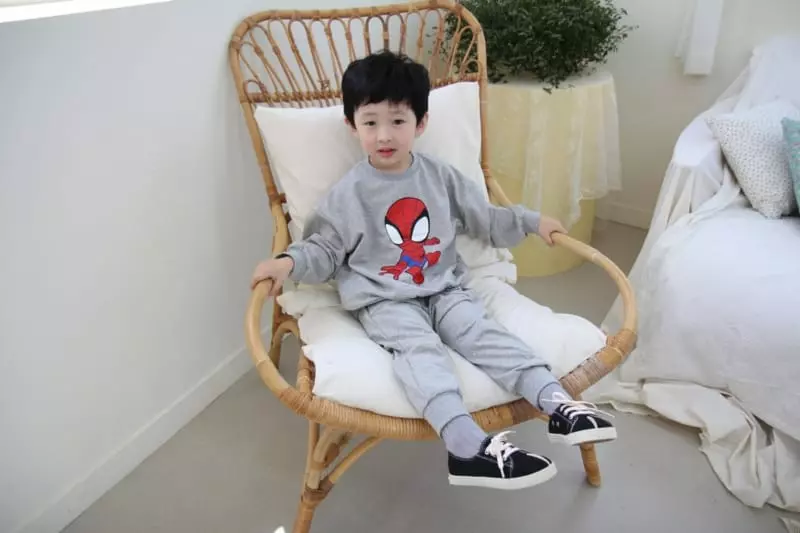 Heart Baby - Korean Children Fashion - #minifashionista - Spider Top Bottom Set - 7