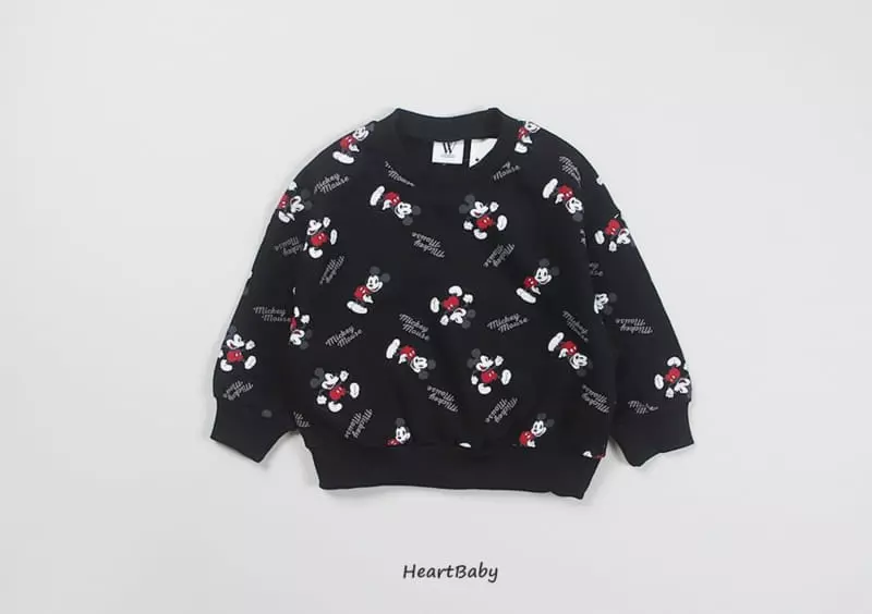 Heart Baby - Korean Children Fashion - #minifashionista - Mickey Top Bottom SEt - 4