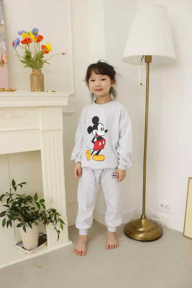Heart Baby - Korean Children Fashion - #stylishchildhood - Mickey Top Bottom Set - 12