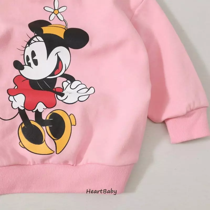 Heart Baby - Korean Children Fashion - #toddlerclothing - Micky And Minne Sweatshirt - 4
