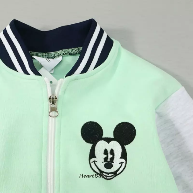 Heart Baby - Korean Children Fashion - #stylishchildhood - Mickey Baseball Jumper - 11