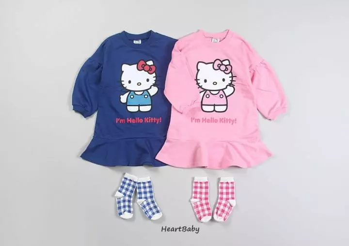 Heart Baby - Korean Children Fashion - #stylishchildhood - Kitty One-piece - 6