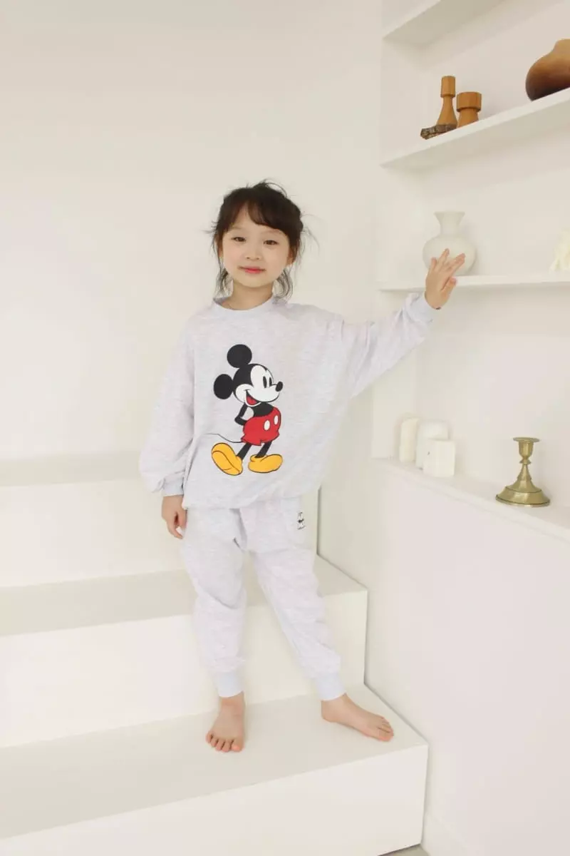 Heart Baby - Korean Children Fashion - #todddlerfashion - Mickey Top Bottom Set - 10