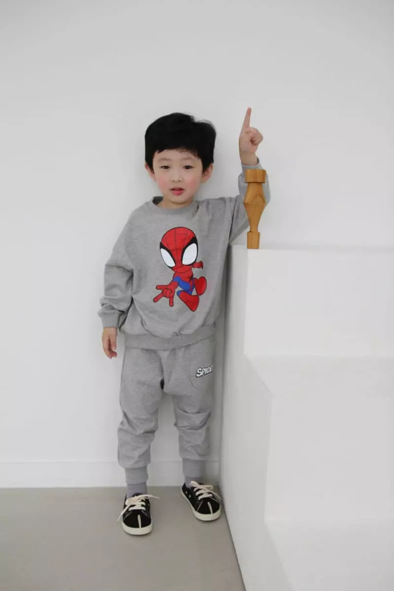 Heart Baby - Korean Children Fashion - #todddlerfashion - Spider Top Bottom Set - 9