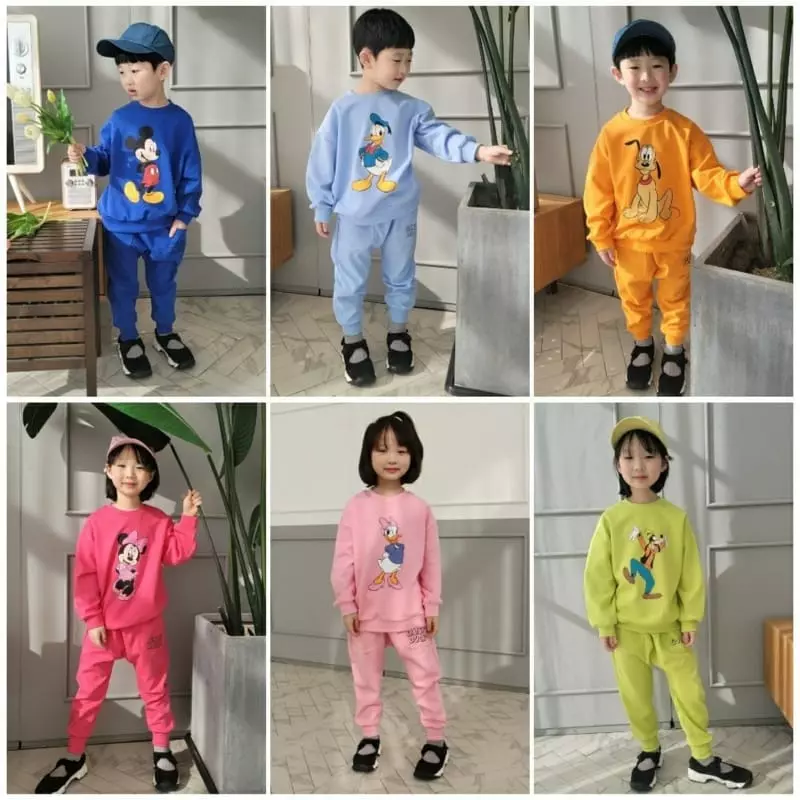 Heart Baby - Korean Children Fashion - #todddlerfashion - Mickey And Frinds Top Bottom Set - 8