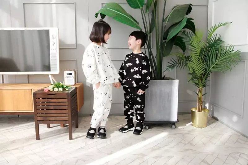 Heart Baby - Korean Children Fashion - #todddlerfashion - Dalmasian Top Bottom Set - 6