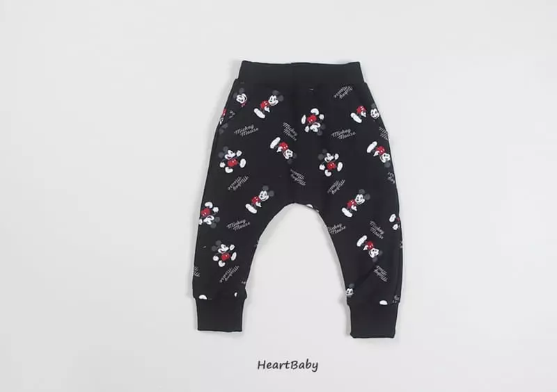 Heart Baby - Korean Children Fashion - #todddlerfashion - Mickey Top Bottom SEt - 5