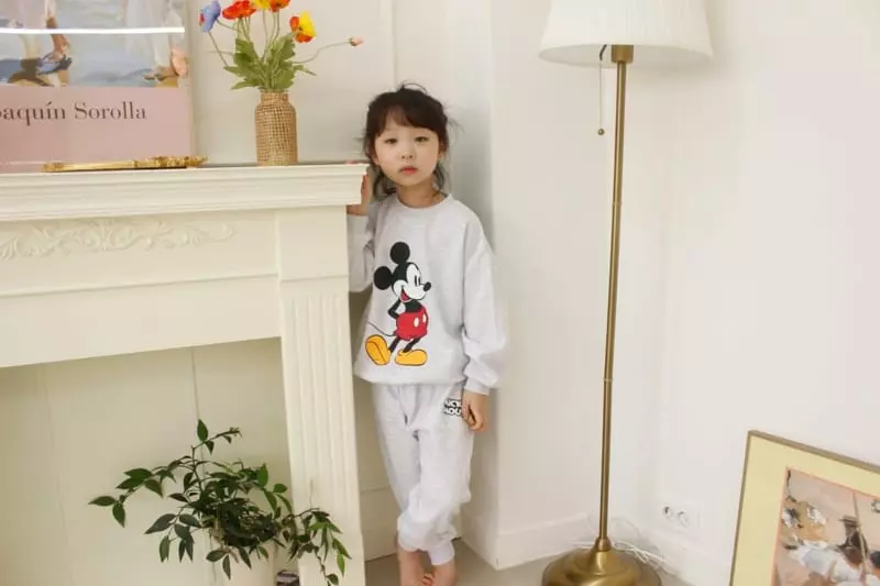 Heart Baby - Korean Children Fashion - #toddlerclothing - Mickey Top Bottom Set - 11