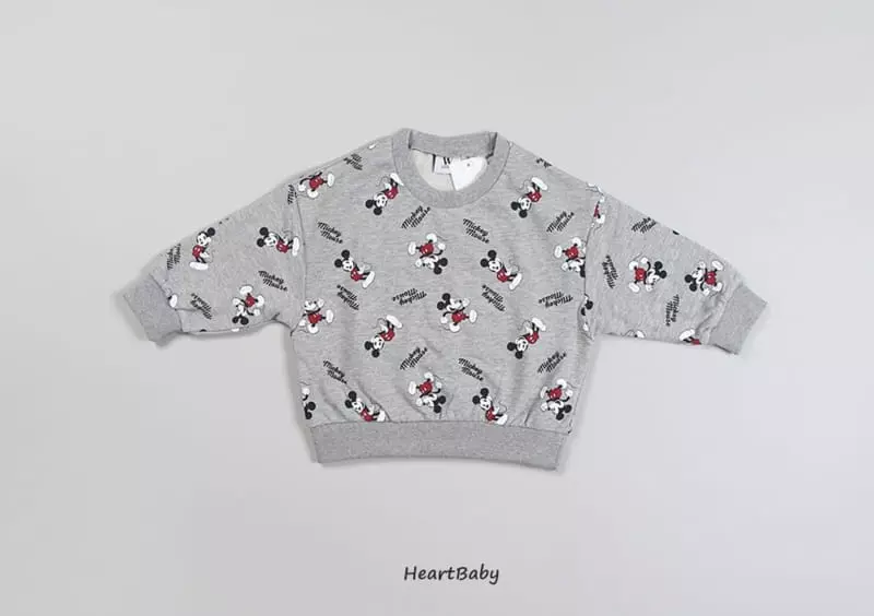 Heart Baby - Korean Children Fashion - #toddlerclothing - Mickey Top Bottom SEt - 6