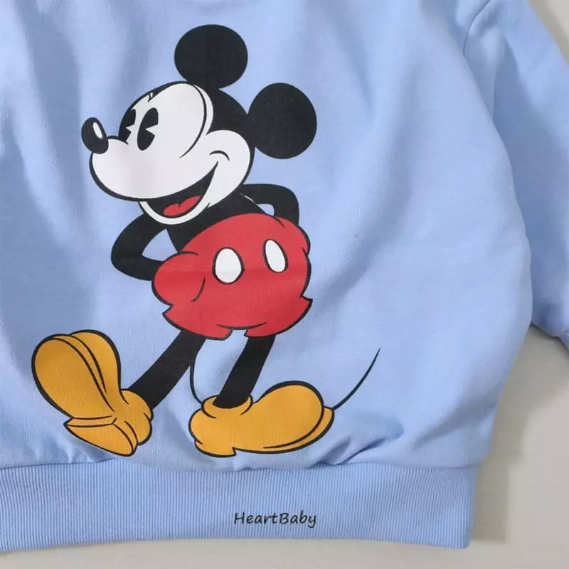Heart Baby - Korean Children Fashion - #toddlerclothing - Micky And Minne Sweatshirt - 3