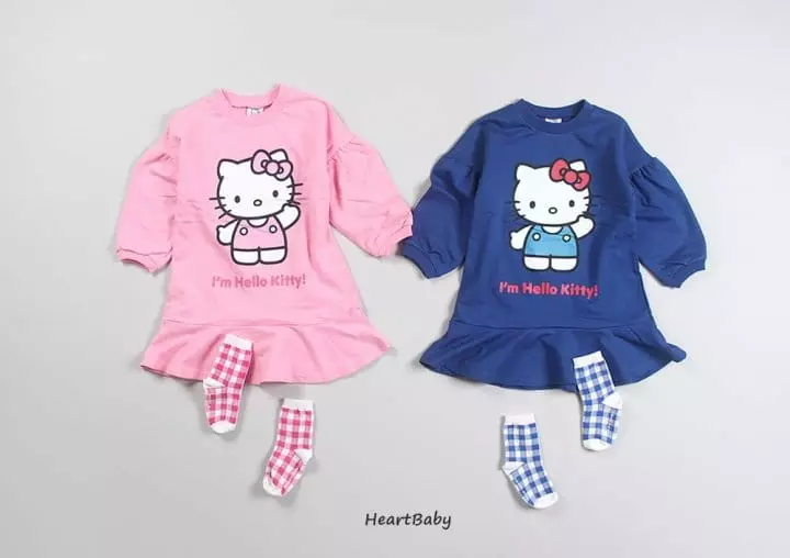 Heart Baby - Korean Children Fashion - #toddlerclothing - Kitty One-piece - 5