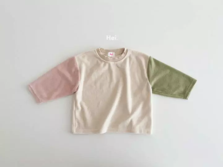 Hei - Korean Children Fashion - #childofig - Block Terry Tee - 5