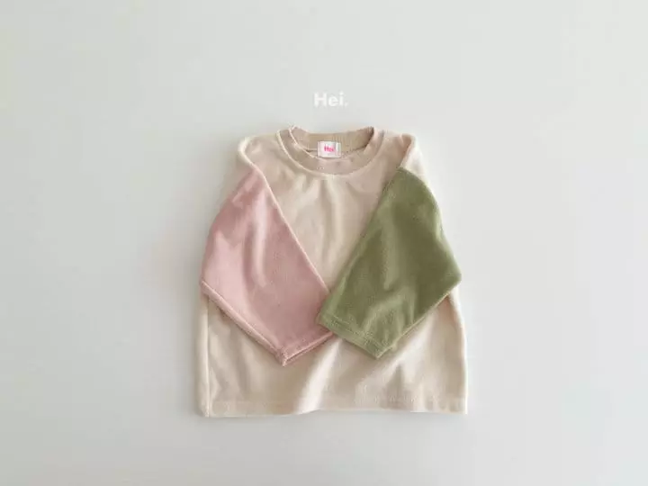 Hei - Korean Children Fashion - #childofig - Block Terry Tee - 6
