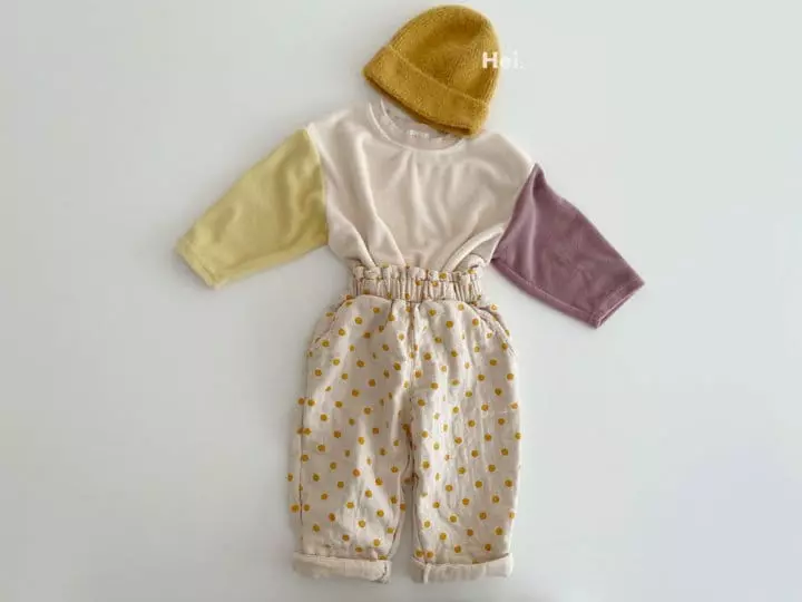 Hei - Korean Children Fashion - #childrensboutique - Block Terry Tee - 7