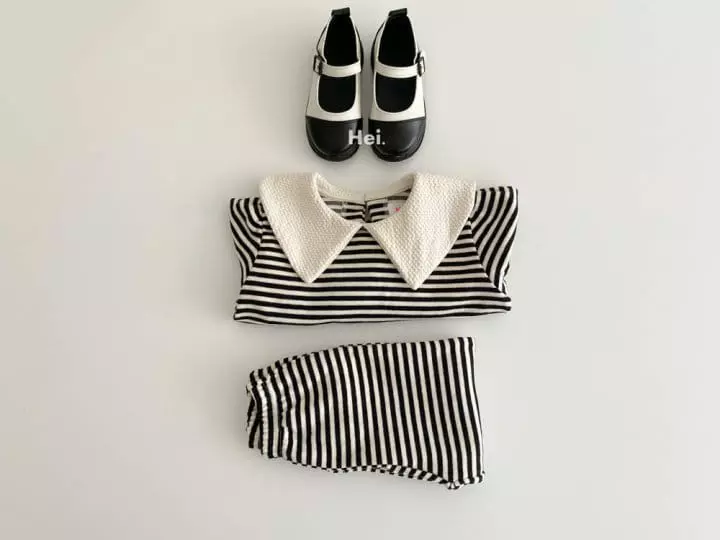 Hei - Korean Children Fashion - #designkidswear - Bling Top Bottom Set - 7