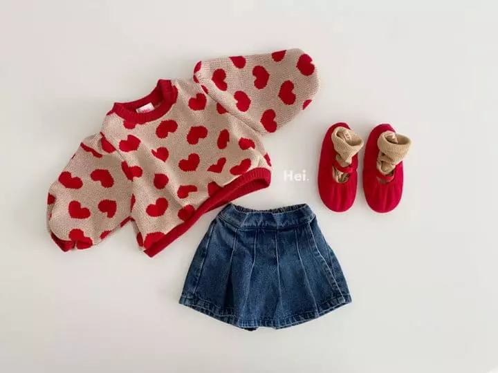 Hei - Korean Children Fashion - #discoveringself - School Denim Skirt Pants - 3