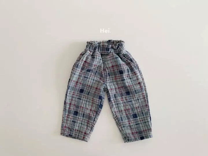 Hei - Korean Children Fashion - #fashionkids - Check Pants - 2