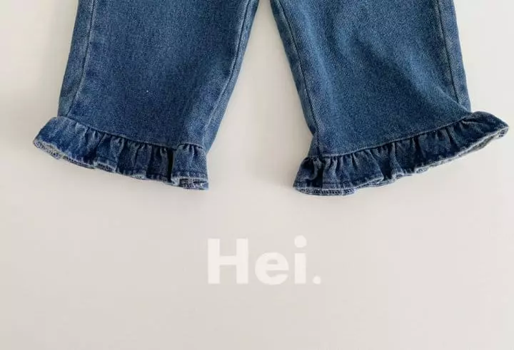 Hei - Korean Children Fashion - #fashionkids - Frill Denim Jeans