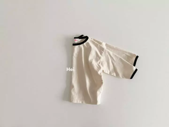 Hei - Korean Children Fashion - #kidsshorts - Piping Tee - 2