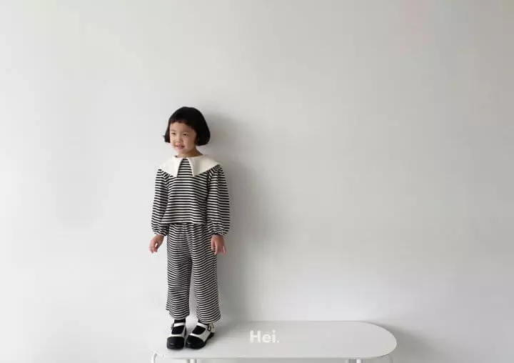 Hei - Korean Children Fashion - #kidsshorts - Bling Top Bottom Set - 10