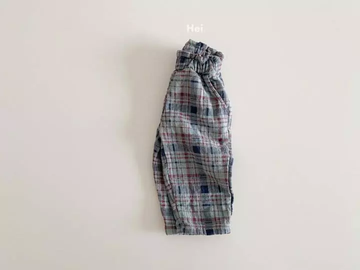 Hei - Korean Children Fashion - #kidsshorts - Check Pants - 3