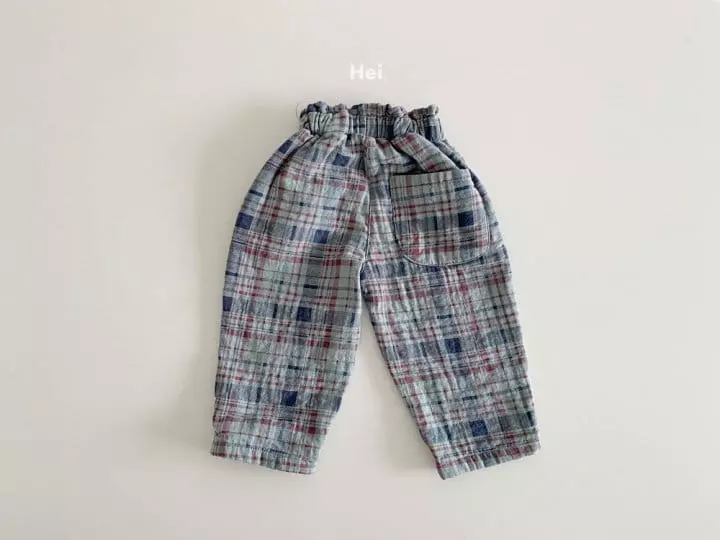 Hei - Korean Children Fashion - #kidsshorts - Check Pants - 4
