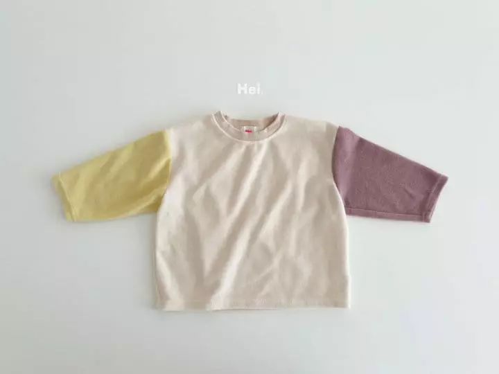 Hei - Korean Children Fashion - #littlefashionista - Block Terry Tee