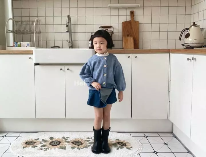 Hei - Korean Children Fashion - #littlefashionista - School Denim Skirt Pants - 9