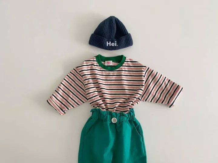 Hei - Korean Children Fashion - #littlefashionista - Stripes Tee - 8