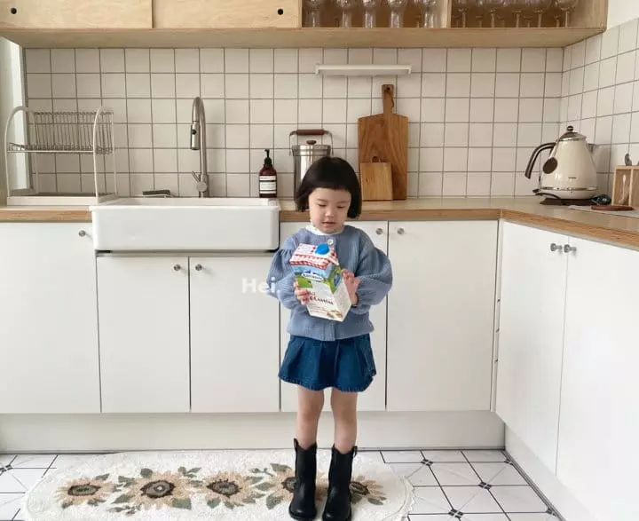 Hei - Korean Children Fashion - #prettylittlegirls - School Denim Skirt Pants - 12