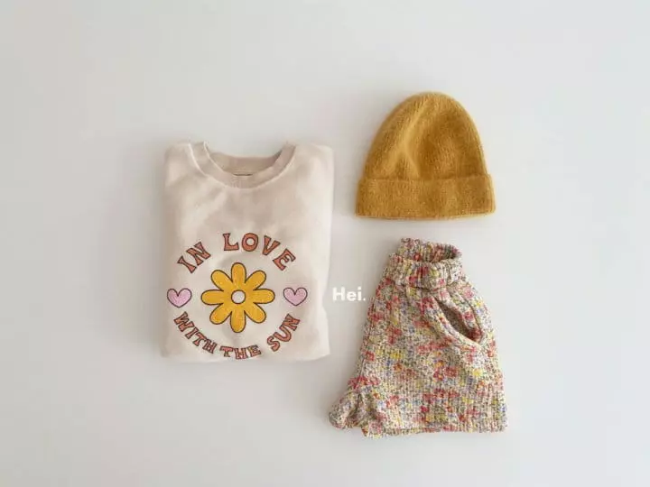 Hei - Korean Children Fashion - #toddlerclothing - Flower Long Tee - 10