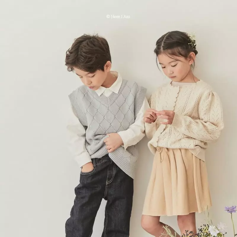 Here I Am - Korean Children Fashion - #childofig - Elle Lace Embroidery Cardigan - 7