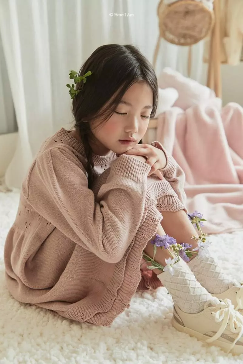 Here I Am - Korean Children Fashion - #childofig - Le Knit Lace One-piece - 6