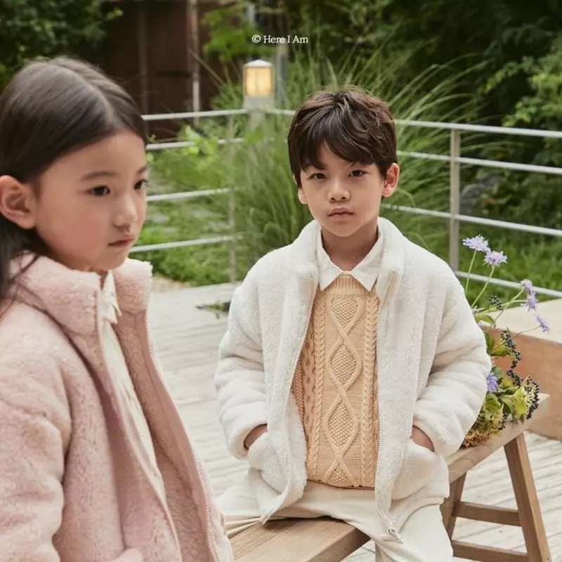 Here I Am - Korean Children Fashion - #stylishchildhood - Luffy Cable Knit Tee - 4