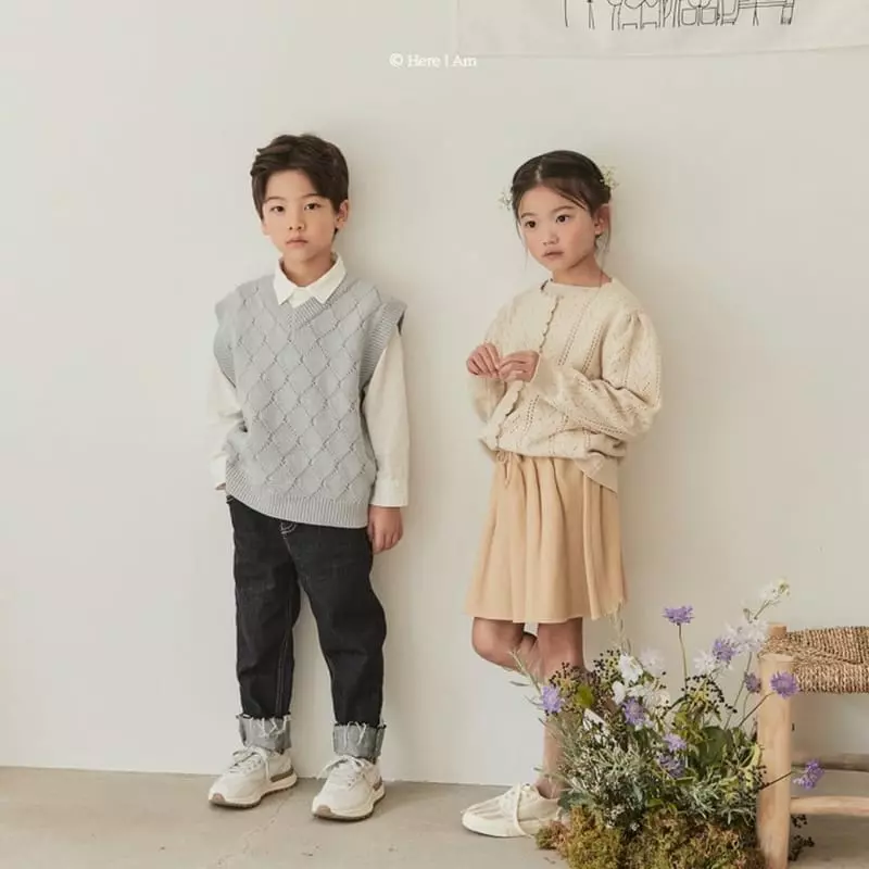 Here I Am - Korean Children Fashion - #childofig - Breeze Knit Vest - 3