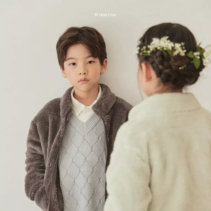 Here I Am - Korean Children Fashion - #fashionkids - Breeze Knit Vest - 7