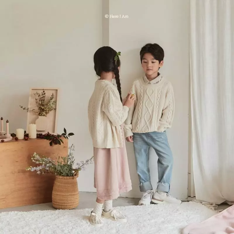 Here I Am - Korean Children Fashion - #fashionkids - Vintage Cutting Jeans - 5