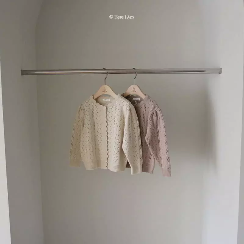 Here I Am - Korean Children Fashion - #kidsshorts - Elle Lace Embroidery Cardigan - 12